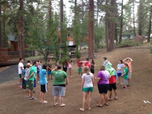 Circle Games with a Visiting Youth Group
